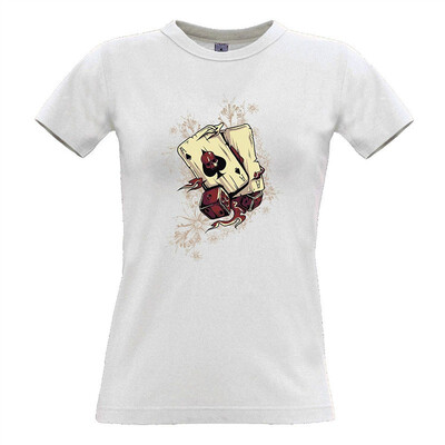

Gambling Art Womens Tee Cards&Dice Graphic