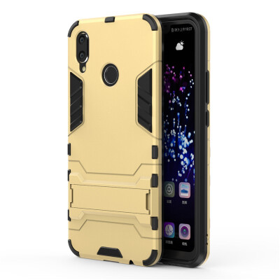 

Fecoprior TPU PC Case For Huawei P Smart Plus Back Cover Stand Armor Shield Celulars Fundas Coque