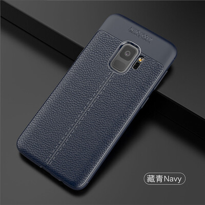 

Fivice Samsung Galaxy S9 case Luxury leather TPU silicone anti-fall soft shell phone case