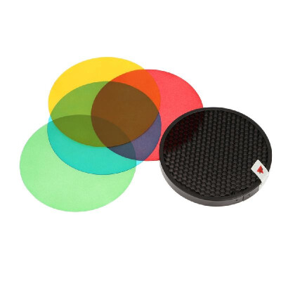 

Godox AD-S11 Color Filter Gel Pack with Honeycomb Grid Cover Reflector Kit for Witstro Flash AD180 AD360 AD200