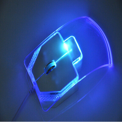 

Professional Wired Gaming Mouse Optical USB Wired Computer Mouse Mice Colorful Transparent Arrow Luminous USB Office Cute Mouse