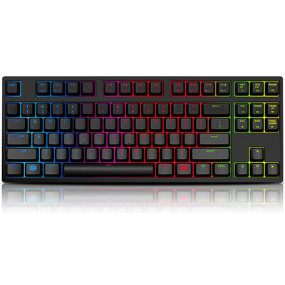 

CoolerMaster Flame Gun MasterKeys Pro S RGB87 Full Color Backplane Механическая игровая клавиатура Черный красный вал