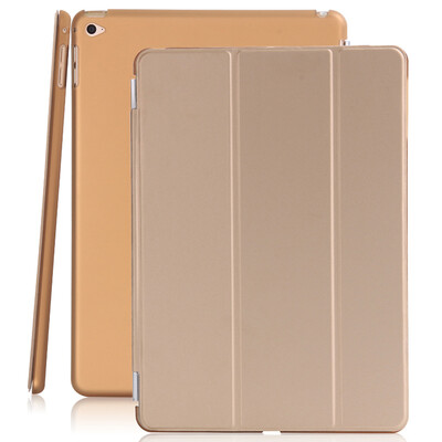 

Cool Le Feng Apple iPad AIR2 Case Sleeping Wake Up / Sandue Кожаный чехол / Держатель Кожаный чехол Матовая оболочка iPad air2 Flat Case 9.7 "- Gold