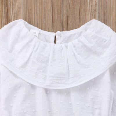

Newborn Baby Girl Solid Romper Bodysuit Jumpsuit Long Sleeve Outfit Clothes UK