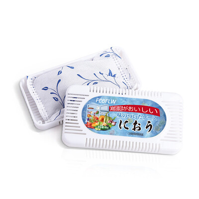 

February flower 1 box of activated carbon refrigerator deodorant preservation box bamboo charcoal deodorization taste purification deodorant box