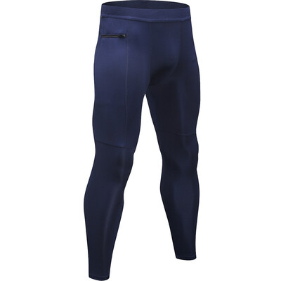 

New Zipper Pocket Sport Pants For Men Quick Dry Running Pant Fitness Clothing Training Sport Trouser