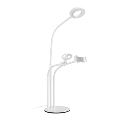 

Universal Desktop Cell Phone Holder Flexible Selfie Ring Light Long Arm mpbile phone Clip Holder for Live Recording Black
