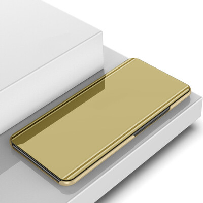 

MOONCASE Huawei Y5 2018 Bracket Plating Mirror Leather Case - Gold