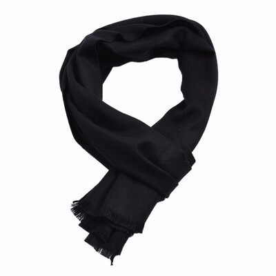 

Guttavalli Fashion Men British Small Solid Color Long Warm Shawl Winter Cashmere Romantic Scarves Male Skinny Double Sides Scarf