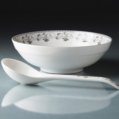

Rhyme Tang Nordic style 8 inch soup bowl bowl bowl bowl rice bowl spoon set
