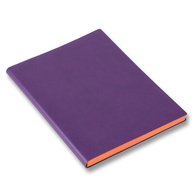 

TRNFA TB-Z2191 color fashion imported color change PU briefcase senior business notebook soft leather noodles creative office stationery purple purple 16K