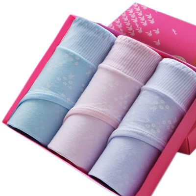 

Playboy PLAYBOY 5665 Ladies Underwear 3 Gift Box Leggings Lingerie Sweet Print Sexy Somerset Underwear Mixed Color XXL