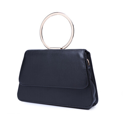 

Realer Spring Arrival Women Solid Tote With a Metal Loop Handle Fashion Trapezoid Women Shoulder Bag&Handbag