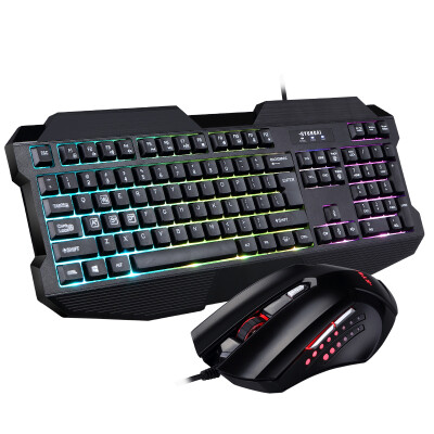 

Hyundai (HYUNDAI) mechanical wing snake HY-MK100 wired backlight game mouse and keyboard set black