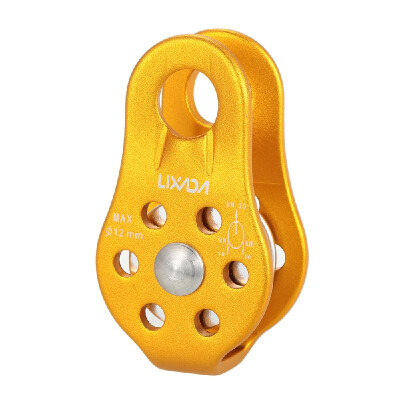 

Rope Pulley Block Lixada 30kN Cable Trolley Pulley with Ball Bearing Rock Climbing Caving Aloft Work Rescue Climbing Pulley S5L7X