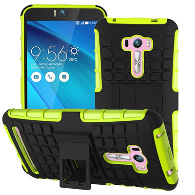 

Fivice Asus Zenfone Selfie ZD551KL Case TPU anti-fall tire pattern back clip bracket phone case