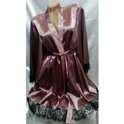 

Sexy Lingerie Women Silk Lace Robe Dress Babydoll Nightdress Sleepwear Kimono