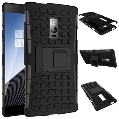 

Fivice One Plus Two Case TPU anti-fall tire pattern back clip bracket phone case