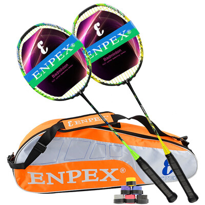 

Lion Enpex пара 2 бадминтона на бить все-углеродный призрак расколотый бадминтон ракетки E-088 подарочный пакет / ручной клей