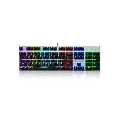 

GT104 armor metal mechanical keyboard 104 key no red backlit gaming keyboard Advanced Gaming Keyboard