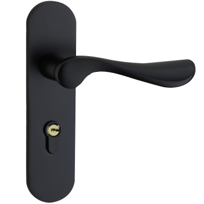 

Yuhuaze Modern Fashion Interior Door Lock Space Aluminum Bedroom Door Lock Bathroom Door Handle Universal Black