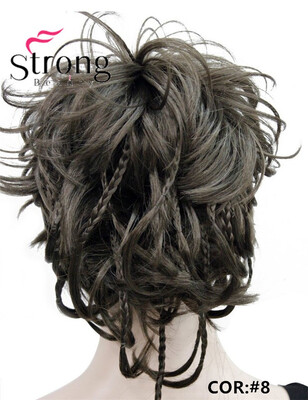 

StrongBeauty 12 Inch Adjustable Messy Style Ponytail Hair Extension Synthetic Hair-Piece with Jaw Claw COLOUR CHOICES