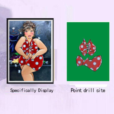 

Fashion Ladies 5D Diamond Embroidery Painting DIY Craft Cross Stitch Home Decor