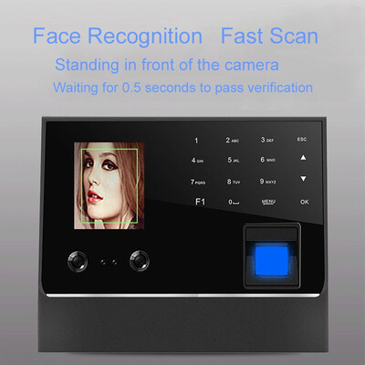

Eseye Biometric Face Recognition Fingerprint Time Attendance System TCPIP USB Access Control Clock Recorder Employees Device
