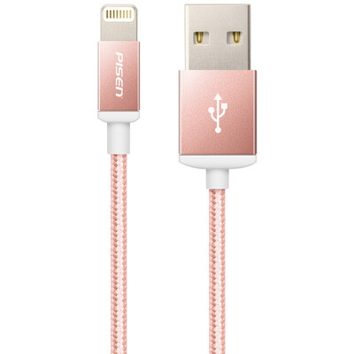 

Product wins Apple double-sided USB data charging nylon line 15 m rose gold Apple phone 5 5s 6 6s Plus 7 7Plus iPad4 5 Air Pro mini2 34