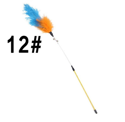

High Quality Pet Cat Toy Newly Design Bird Feather Plush Plastic Toy for Cats Cat Catcher Teaser Toy