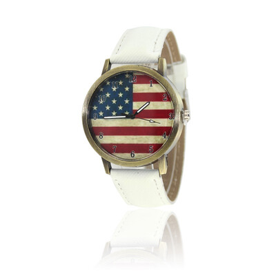 

Fashion Watch Flag of the United States Belt canvas men&women Wrist Watch