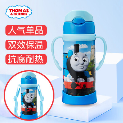 

Thomas&Friends Thomas & Friends Childrens Mug Stainless Steel Vacuum Strap Cup Insulation Cup Kettle 380ml Blue 4223TM