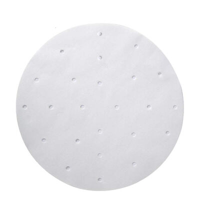 

UpperX 200pcs Deep Fryer Liners 75 Inch Paper Liner Bamboo steamer perforates perforated parchment ecological round baking mat