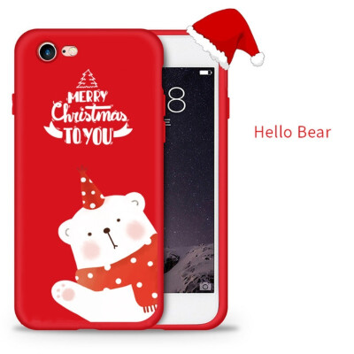 

ASINA Christmas Phone Case For iPhone 7 8 X Xs Max Soft Silicone Cover For iPhone 7 8 Plus XR Case Santa Claus Funda Coque Capa