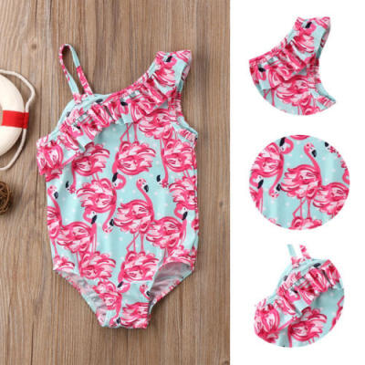 

Toddler Baby Girl Swimwear Off Shoulder Bikini Swimsuit Bathing Suit Beachwear