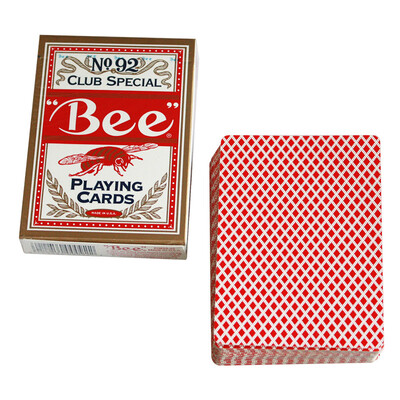 

Bee American Original Bee Poker No.92 Single Red Pack