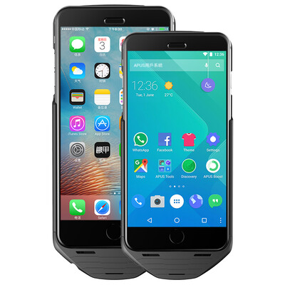 

Armor MESUIT i6 smart phone shell dual system dual card dual standby charge treasure mobile phone storage for iPhone6 ​​ 6S Apple creative smart peripherals