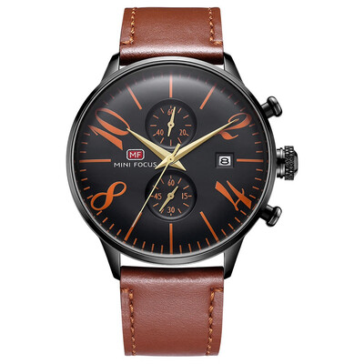 

BOFUTE Male Watches Business Watch Quartz Watches Calendar Waterproof Metal Mesh Belt Genuine Leather Strap 0135G