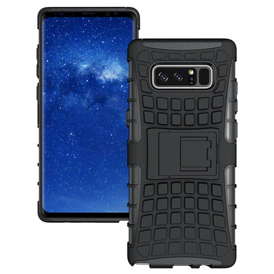 

Fivice Samsung Note 8 Case TPU anti-fall tire pattern back clip bracket phone case