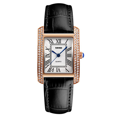 

SKMEI 3ATM Water-resistant Fashion Casual Watch Women Quartz Watches Genuine Leather Wristwatch Female Relogio Musculino for Ladie