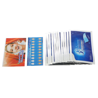 

14pcsbox 3D Teeth Whitening Strips Teeth Dental Whitening Cleaning Double Elastic Gel Strips Dental Whitening Tools