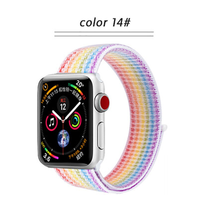 

Kebbit Nylon Sport Band for Apple Watch Series 4 3 2 1 38MM 42mm 40MM 44mm Soft Breathable Watch Strap Colorful iWatch Bands