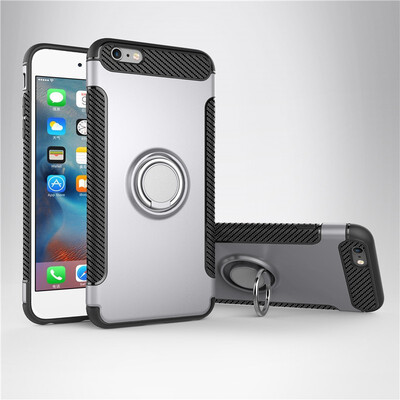 

Fivice iphone 6 plus6s plus case PC metal ring shell magnetic car bracket TPU phone case