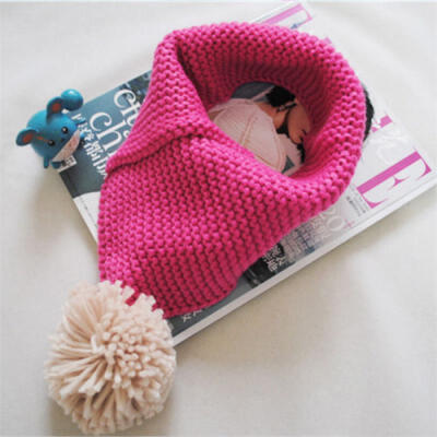 

Toddler Baby Kids Boys Girls Neck Scarf Winter Warmer Knitting Wool Scarves 2-6Y