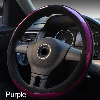 

1 Pcs Automobile Steering Wheel Cover durable fiber Fashion Multi-color Non-slip comfortable Car Interior Protection Accessories