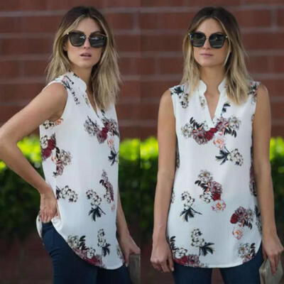 

Women Ladies Summer Vest Top Sleeveless Shirt Blouse Casual Tank Tops T-Shirt AU