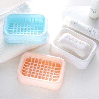 

Bingyou soap box drain toilet creative large soap box plastic simple double soap box