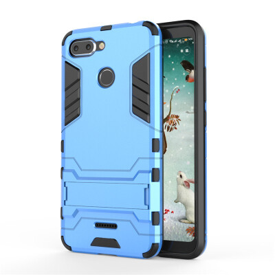 

Fecoprior TPU PC Case For Xiaomi Redmi 6 Redmi6 Back Cover Stand Armor Shield Celulars Fundas Coque