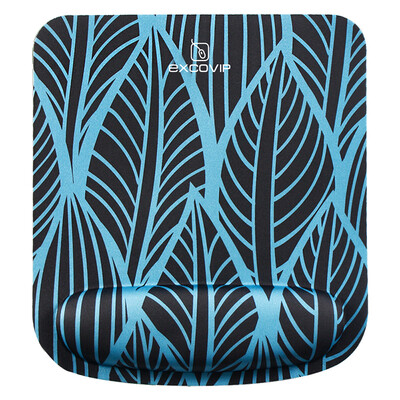

EXCO mysterious black comfortable business memory cotton mouse pad wristband oversized thickening office game pad Jingdong self-operated BAS1806-01