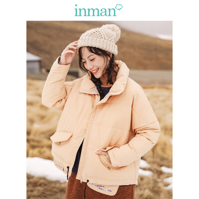 

INMAN 2018 winter new girl style art print warm loose short down female 1883122174 milk color M